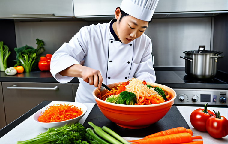 도시 발효실에서의 발효 제품 시식 이벤트 - Sourdough Bread Baker**

A professional baker, fully clothed in a clean apron and chef's hat, carefu...