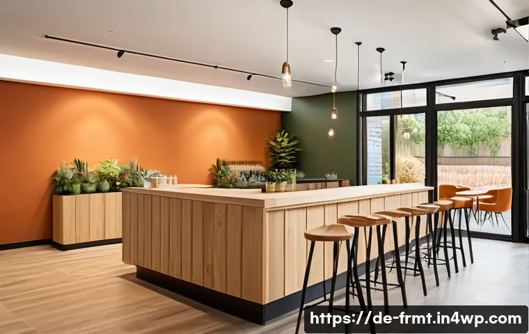 도시 발효실 운영의 인테리어 아이디어 - A warm and inviting urban fermentation tasting room featuring natural materials like solid oak wood ...